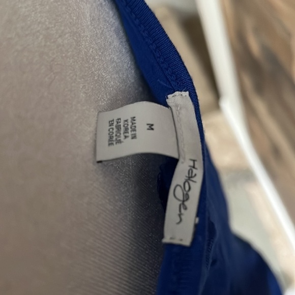 Halogen Mesh Hi Low Blue T Shirt Medium - Picture 4 of 7